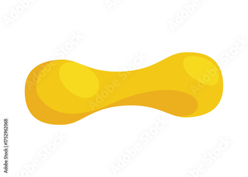 Dog accessory shop icon. Decorative bone for dog. Petshop supermarket. Pet accessory. Vector illustration in flat style clip art