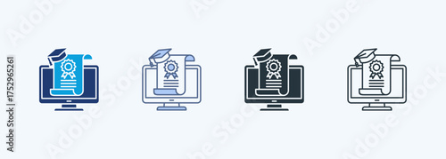 Certificate Multiple Style Icon Collection