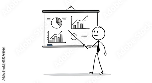 Stick Figure Presentation with Charts