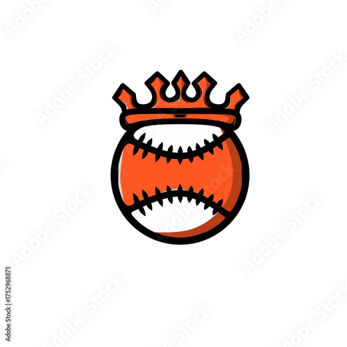 vector illustration of a baseball crown 