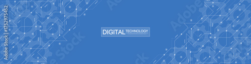 Motherboard technology circuit board background texture design. Creative idea AI banner concept for internet technology. Digital motherboard concept for poster, cover, banner, header, web template
