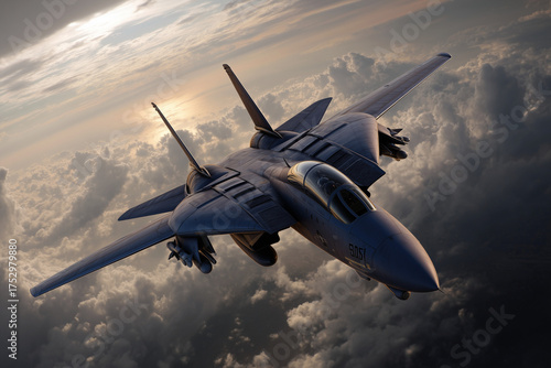 jet fighter flying in the sky