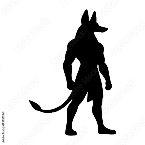 Anubis Egyptian God Silhouette
