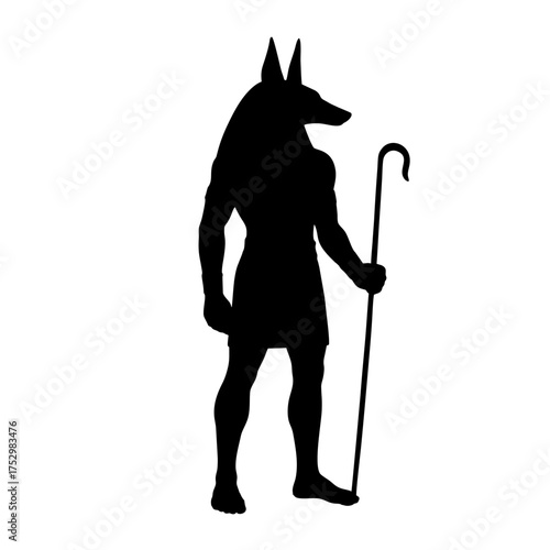 Anubis Egyptian God Silhouette