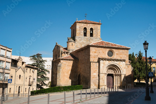 Billede på lærred Church of San Juan de Rabanera, a Romanesque church located in Soria, Castile and Leon, Spain
