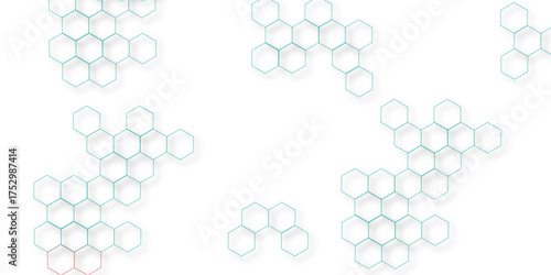 abstract geometric blue texture background. blue hexagon 3D background texture. 3d rendering illustration. Clear pattern abstract background hexagon .Futuristic abstract banner.	
