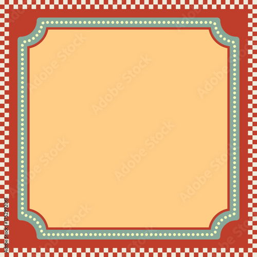 Vintage Circus Banner Frame 