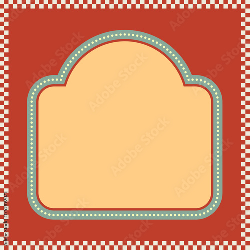 Vintage Circus Banner Frame 