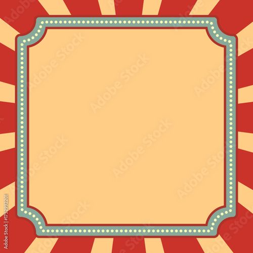 Vintage Circus Banner Frame 