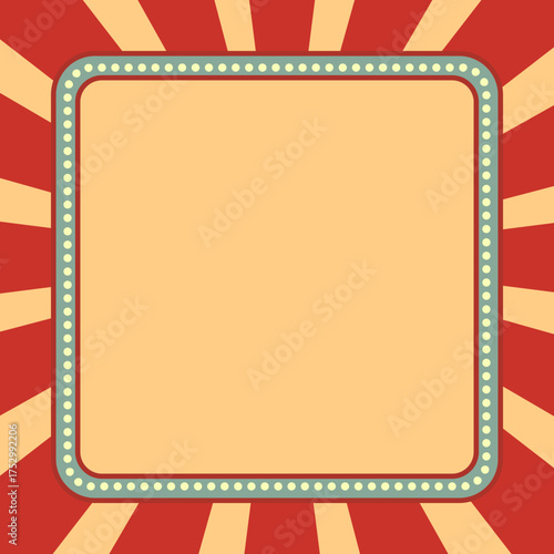 Vintage Circus Banner Frame 