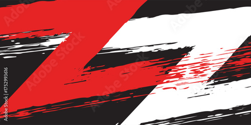 red and white sports background design with abstract modern templates.