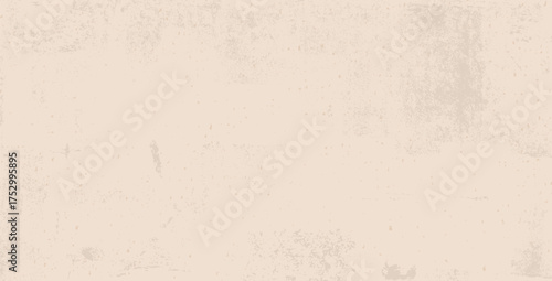 Brown grainy paper texture. Rice paper with grunge neutral colors dust. Craft recycle material. Neutral tone daub background. Pale eggshell backdrop. Natural creamy canvas. Vector illustration.