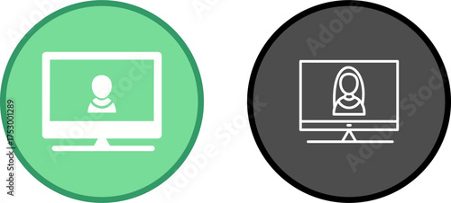 Female Visitor Vector Icon