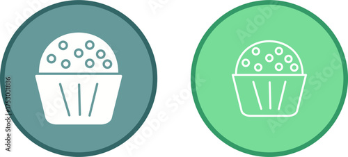 Chocolate Muffin Vector Icon