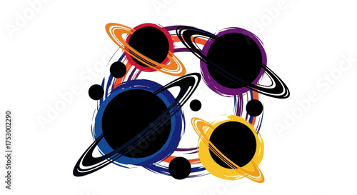 Dynamic abstract geometric shapes and lines forming a modern graphic design silhouette for banners and advertisements