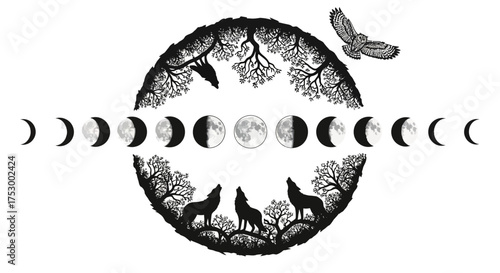 Dynamic abstract silhouette design with flowing lines and energetic shapes for modern advertising banners