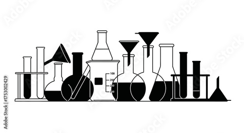 Dynamic abstract geometric shapes and lines forming a modern graphic design silhouette