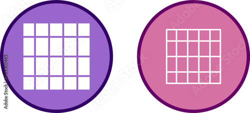 Table of Rates Vector Icon