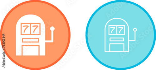 Slot Machine Vector Icon