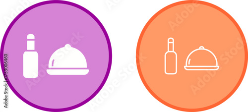 Food and Beer Vector Icon