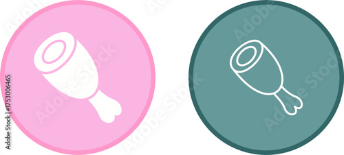 Cooked Ham Vector Icon