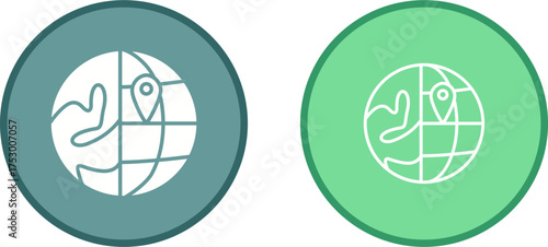 Location on Earth Vector Icon