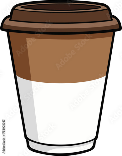 Minimal coffee mug vector illustration