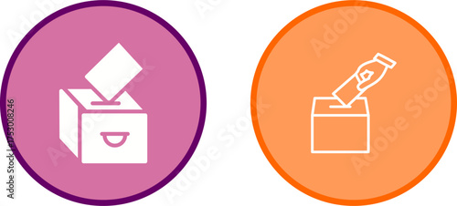 Going to Cast Vote Vector Icon