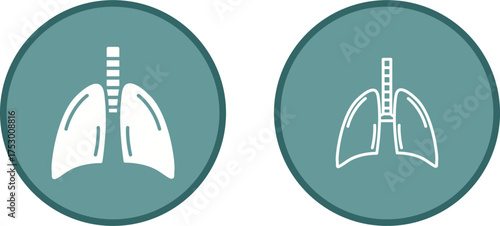 Lungs Vector Icon