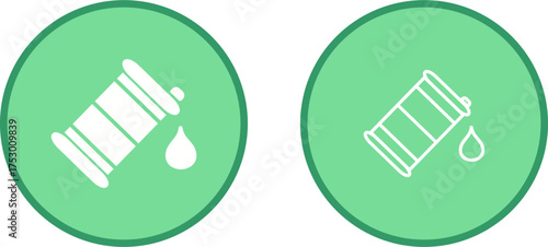 Oil Barrel Vector Icon