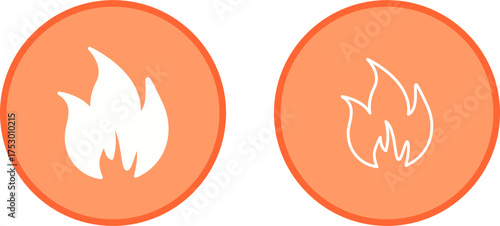 Flame Vector Icon