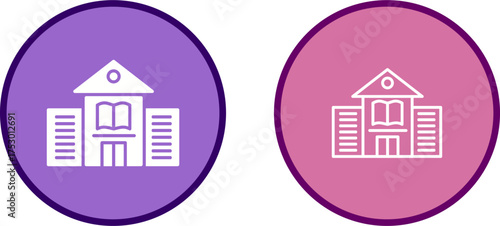 Library Building Vector Icon