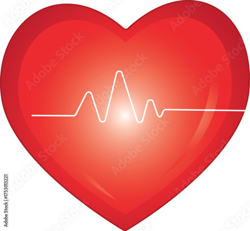 Love Heart beat Valentine