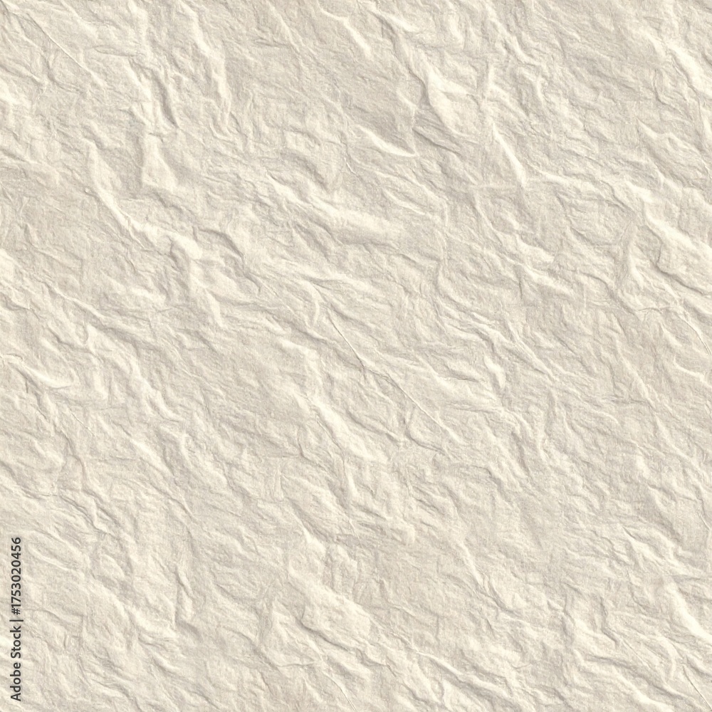 Fototapeta premium Cream Colored Wrinkled Paper Texture