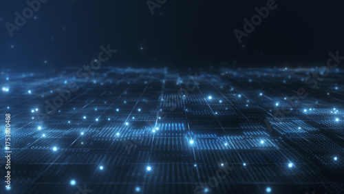 Futuristic digital geology terrain, digital data telemetry and engineer topography with contour lines.