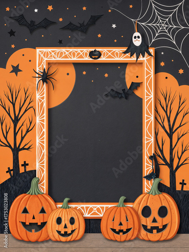 Decorative frame for a Halloween avatar