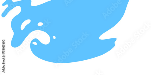 Milk splash vector illustration. Simple milk wave and splash shapes for banner backgrounds, product packaging, and dairy advertising concepts. Fresh liquid design elements for milk products.