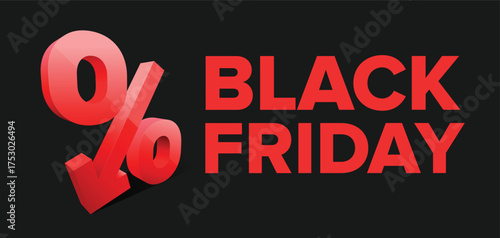 Black Friday banner design. Black Friday promotional poster design.	