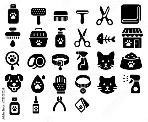 Pet care essentials and tools for grooming and feeding your furry friends at home