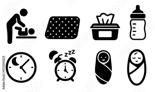 Baby care essentials for new parents during day and night routines