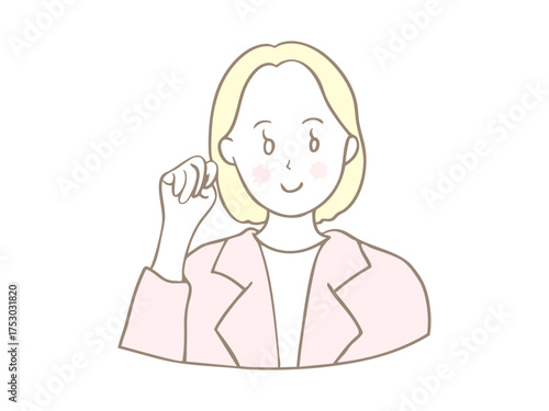 女性　イラスト　素材　挿絵