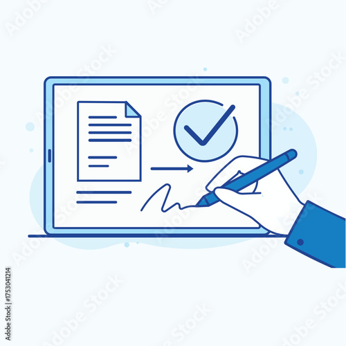 Digital Signature Confirmation Graphic