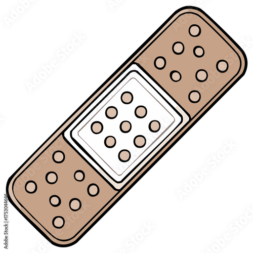 Essential first aid adhesive bandage for minor cuts and scrapes healing and protection concept