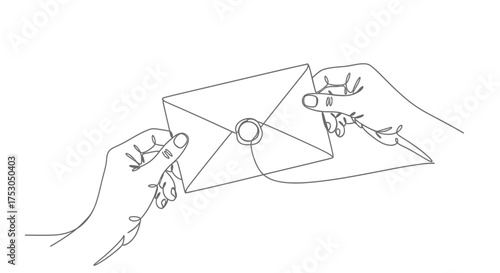 Hands carefully sealing an envelope with wax, creating a sense of anticipation and tradition.