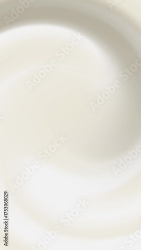 Abstract white cream texture background with a gentle swirl perfect for concepts like dairy, skincare, food and various design projects