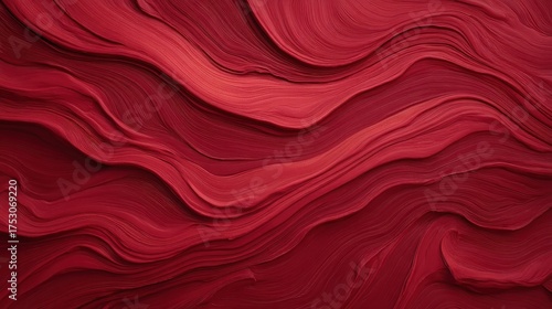 Abstract Deep Red Smooth Pattern