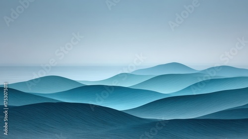 Abstract Calming Waves Backdrop