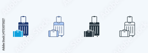 Luggage Multiple Style Icon Collection