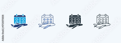 Schedule Multiple Style Icon Collection