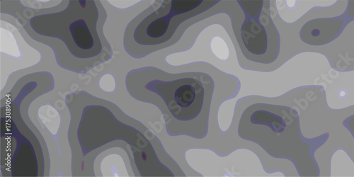 Abstract contour map or topographic background in grayscale with smooth, flowing lines and gradient shading, suggesting elevation changes or fluid dynamics for scientific and design use